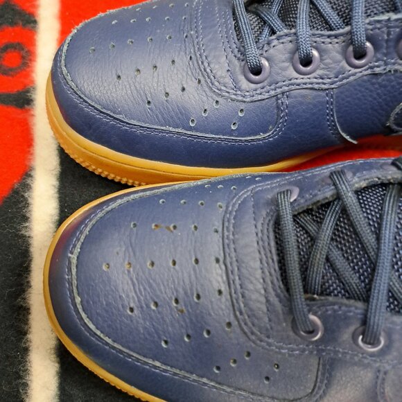 SIZE 7.5 NIKE 2016 SF AF1 AIR FORCE 1 SPECIAL FEILD 864024 400 MEN NAVY - Picture 8 of 12